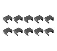 NESTINGHO 10 Pezzi Clip per Divano da Esterno in Plastico Nero, Morsetti Antiscivolo Resistenti al Calore per Mobili da Giardino, Clip di Allineamento per Salottino da Esterno