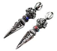 NESTINGHO 2 Pezzi Charm in Lega Vintage Porta Chiavi Fai da Te Pendente Vajra Pestello Pratico e Resistente per Decorazioni e Portachiavi Unici