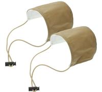 NESTINGHO 2 Pezzi Copri Tallone per Scarpe da Guida Antiabrasione Kaki | Tessuto, Cordino Elastico Fibbia da Ballerina, Protezione del Tallone, Facile da Indossare