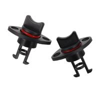 NESTINGHO 2 Pezzi Tappo di Scarico Kayak in Nylon Nero, Filettato per Barca | Barca Gonfiabile e Pesca, Installazione Semplice, Blocco Acqua, Compatibilità Ampia