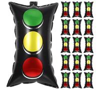 NESTINGHO 20pezzi Palloncini in Alluminio Forma di Semaforo Decorazioni Palloncini Tema Auto per Ragazza Festa di Compleanno per Veicoli da Costruzione Camion e Auto da Corsa