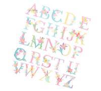 NESTINGHO 26 Toppe Termoadesive Lettere Colorate in Filo Ricamato per Artigianato e Zaini, Pratiche e Resistenti per Negozi di Abbigliamento e Centri Commerciali