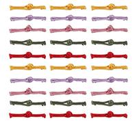 NESTINGHO 30 Pezzi Pulsanti in Stile Cinese a Forma una Parola in Raso, Decorativi ed Eleganti, Resistente al Lavaggio, per Abiti Tradizionali ed Etnici Colore Colore Casuale Stili multipli