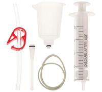 NESTINGHO 5 Pezzi Kit Spurgo Olio Fr e Ni Bici Idraulici Siringa e Imbuto | Anello in Gomma, Tubo Tappo Acqua, per Bici da Strada e Mountain Bike Colore Casuale