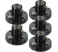 NESTINGHO 5 pezzi Portalampada con Base in Metallo per Lampadine Vite Supporto Lampada Resistenti in Bakelite e Lega per Sostituzione Esperimenti Elettrici e Progetti Te