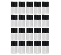 NESTINGHO 50 Pezzi Bottiglia per Olio Essenziale in Vetro, Flacone Cosmetico Trasparente, Ricaricabile, per Shampoo e Lozione, Viaggio e Trasferte, 2ml