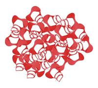 NESTINGHO 50 Pezzi Occhiali per Pollame in Plastico Rosso Protezione Anti-beccata e Facile Installazione per Allevamento di Oche e Anatre