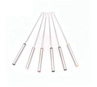NESTINGHO 6pezzi Forchette Fonduta in Acciaio Inox Colorate Forchettine Riutilizzabili per Frutta Formaggio e Cioccolato Manico Isolante per Bbq Picnic e Campeggio Colore Colore Casuale