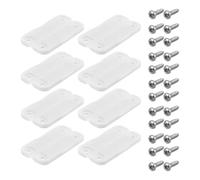 NESTINGHO 8 Pezzi Cerniera per Coperchio di Ghiacciaia Resistente alla Deformazione in Plastico e Ferro con Fori di Montaggio Preallineati per Igloo 50-165 QT Bianco Antiscivolo