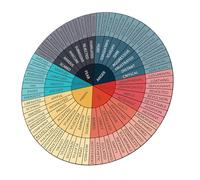 NESTINGHO Adesivi per Laptop Ruota delle Emozioni, Adesivo Murale per Educazione Emotiva in Aula e Giardino d'Infanzia, Supporto allo Sviluppo Emotivo Ragazzo Ragazza