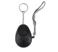NESTINGHO Allarme Personale Antiaggressione Nero Luce Led, 5 Pezzi in Plastico Leggero, Portachiavi Sicuro e Lavoratori Solitari