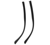 NESTINGHO Aste di Ricambio per Occhiali, Coppia di Bracci Ergonomici Neri, Accessori Resistenti per Montature Sole e Vista Uso Quotidiano