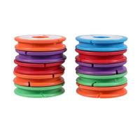 NESTINGHO Bobina di Lenza da Pesca Bobina di Filatura 10 Pezzi Silicone Alimentare Ruota Avvolgimento Leggera Accessori Pesca Mare per Pescatori Principianti Colore Casuale
