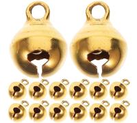 NESTINGHO Campanelle Mini Suono Forte in Alluminio Oro 100 Pezzi 8mm Campanellini per Braccialetti e Collane Resistenza alla Ruggine per Creazioni Artigianali per Eventi Speciali