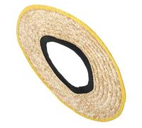 NESTINGHO Cappello da Sole per Lavoratori in Paglia Visiera Rimovibile e Design Traspirante per Casco da Lavoro Beige, Protezione Solare Sul Cantiere Colore Casuale