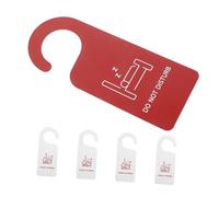 NESTINGHO Cartello da Porta Doppia Faccia Non Disturbare 5 Pezzi in Pvc per Hotel e Motel, Design Moderno e Funzionale Adatto a Maniglie Standard