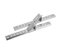 NESTINGHO Clip per Ripiani Frigoriferi 2 Pezzi in Acciaio Inox Barre Regolabili 20 CM per Mensole Frigorifero e Congelatore Ganci per Ripiani Freezer