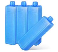 NESTINGHO Confezione da 4 Freezer Packs PE Blu per Viaggio e Logistica | Gel Ghiaccio da Freezer Riutilizzabile, Impacchi di Ghiaccio per Spedizione, Vacanze Estive