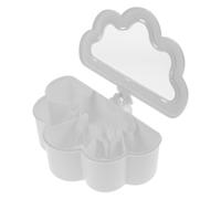 NESTINGHO Contenitore per Condimento a Scomparti, Barattolo Plastico Bianco