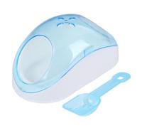 NESTINGHO da Bagno in Plastica con Pala per, Design Trasparente e Facilitato Colore Casuale per Criceti e Piccoli Domestici per Domestico
