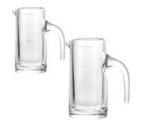 NESTINGHO Decanter e Bicchieri Graduati in Vetro 100Ml + 150Ml Set da 2 Pezzi per Misurazione Liquidi per Ristoranti e Feste