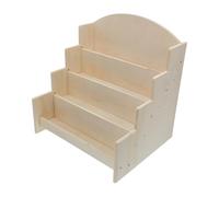 NESTINGHO Espositore in Legno a 4 Livelli per Libri Illustrati e Adesivi, Design Salvaspazio Verticale, Facile Accesso, la Genitore-figlio a Casa