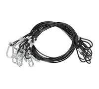 NESTINGHO Filo Acciaio Inox per Appendere Quadri e Fiori 10 Pezzi con Gancio a Molla, Resistente e Flessibile, Protezione Antigraffio, per Fili Appendi Foto