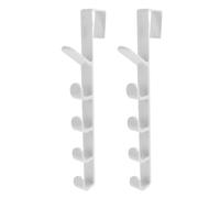 NESTINGHO Ganci da Porta senza Foratura 2 Pezzi in Abs per Appendere Abiti e Cappelli, Salvaspazio ed Eleganti, per Piccoli Spazi Dietro la Porta