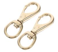 NESTINGHO Ganci Girevoli in Ottone Massiccio 360° 2 Pezzi Moschettone Resistente per Cani di Grossa Taglia, Clip Rapida Multiuso per Attività Outdoor e Escursioni