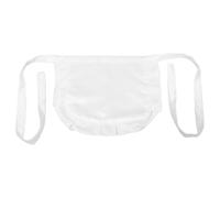 NESTINGHO Grembiule da Donna Bianco in Poliestere con Volant, Classico ed Elegante, Facile da Indossare, per Cosplay e Feste a Tema