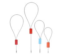NESTINGHO Kit 50 Pezzi Pinze per Sigilli in Filo D'acciaio Alta Sicurezza e Alta Resistenza, Materiale Plastica e Acciaio, per Supermercati e Porti Colore Casuale