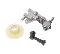 NESTINGHO Kit Lubrificazione Continua Pompa Olio per Motosega con Ingranaggio a Vite in Acciaio Inossidabile e Plastica Colore Casuale per Astina Olio , Manutenzione Seghe da