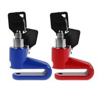 NESTINGHO Lucchetto per Disco Freno Resistente per Biciclette e Mountain Bike con Plastico, Antifurto Portatile e Catena con Portachiavi per Facile Trasporto