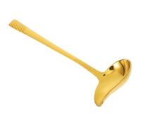 NESTINGHO Mestolo da Cucina Impugnatura Confortevole in Acciaio Inossidabile Beccuccio a Forma di Becco D'anatra e Finitura Oro Elegante per Cucinare in Casa