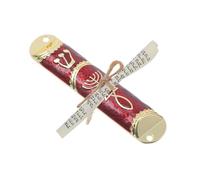 NESTINGHO Mezuzah Decorazione Religiosa con Pergamena in Metallo Ebraica con per Fissaggio, Ornamento Sacro Ebraico Tradizionale per Porta per Arredamento Domestico