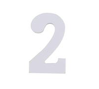 NESTINGHO Numero da Tavolo Design Raffinato e Sobrio in Legno Bianco 8cm Taglio di Precisione Decorazione per Matrimoni e Occasioni Speciali