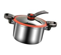 NESTINGHO Pentola Pressione in Acciaio Inossidabile da 3,5l Doppia Maniglia Ergonomica Antiaderente per Cucina a Induzione e Fornello a Gas