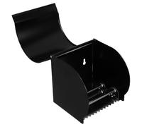 NESTINGHO Porta Fazzoletti e Resistente All'acqua in Inossidabile Nero Design Curvo, Grande Capacità, Facile da Usare per Bagno Domestico e Hotel