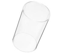 NESTINGHO Portacandele in Vetro Trasparente Paralume Aperto Antivento 6X10 CM, Manicotto Protettivo per Candele da Casa