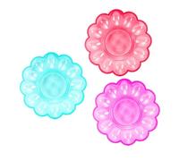 NESTINGHO Portauova in Plastica 3 Pezzi, Vassoio Portauova Riutilizzabile 24x3 Cm, Scatola per Conservare Uova Fresche per Frigorifero, Organizer Pratico per Cucina e Colore Colore Casuale