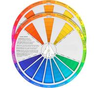 NESTINGHO Ruota dei Colori Standard Internazionale 2 Pezzi in Carta Design Innovativo per Pittura e Disegno Rappresentazione Accurata delle Tonalità