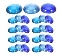 NESTINGHO Sassi di Vetro Decorativi Blu per Vasi Lisci e Piatti per Acquari e Decorazioni da Giardino Confezione