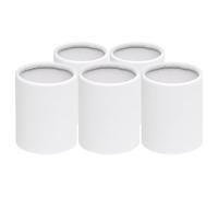 NESTINGHO Scatole per Composizioni Floreali Rotonde 5 Pezzi Mini Secchielli di Carta per Bouquet Piccoli da Trasporto e Uso in Giardino