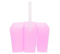 NESTINGHO Secchio per Lavapennelli Acquerelli Multifunzionale in Plastica Rosa Design Tre, Componenti Staccabili e Manico Integrato, Compatto per Piccoli Studi e Artisti in Movimento