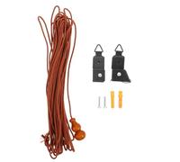 NESTINGHO Set Completo di Accessori per Tende in bambù con Cordicelle e Carrucole, Compatibile con Tende a Rullo e a Strappo, Design Vintage e di Sollevamento Preciso Colore Casuale