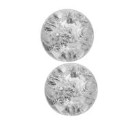 NESTINGHO Sfere di Cristallo da 3 CM, Set 2 Palline di Vetro per Decorazioni da Tavolo e Fontane, per Ornamenti Casa e Scenografie Fotografiche