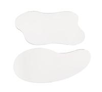 NESTINGHO Specchio Decorativo in Acrilico Argento 2 Pezzi per Villaggio Natalizio Riflesso Realistico e Facile Installazione, per Decorazioni DIY di Natale e Capodanno