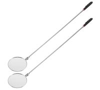 NESTINGHO Specchio Piccoli Telescopico Manico Magnetico con Rotondo e Estensibile per Ispezione in Metallo e Plastica Auto per Riparazioni