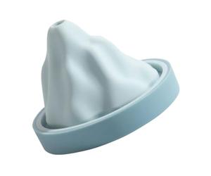 NESTINGHO Stampo per Cubetti di Ghiaccio in Silicone Creativo a Forma di Montagna Innevata, Facile da Pulire, per Cucina e Feste, 1 Pezzo Blu