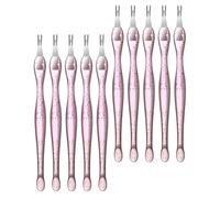 NESTINGHO Strumenti per Manicure per Rimozione Cuticole e Pelli Morte Forchette Incisive in Acciaio Inox e Pp Kit 10 Pezzi per Uso Professionale e Domestico per Uso Professionale e